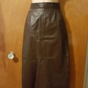 Vintage Leather Skirt